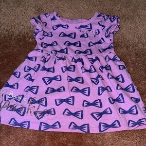 Circo Purple Dress with Navy Bow Print